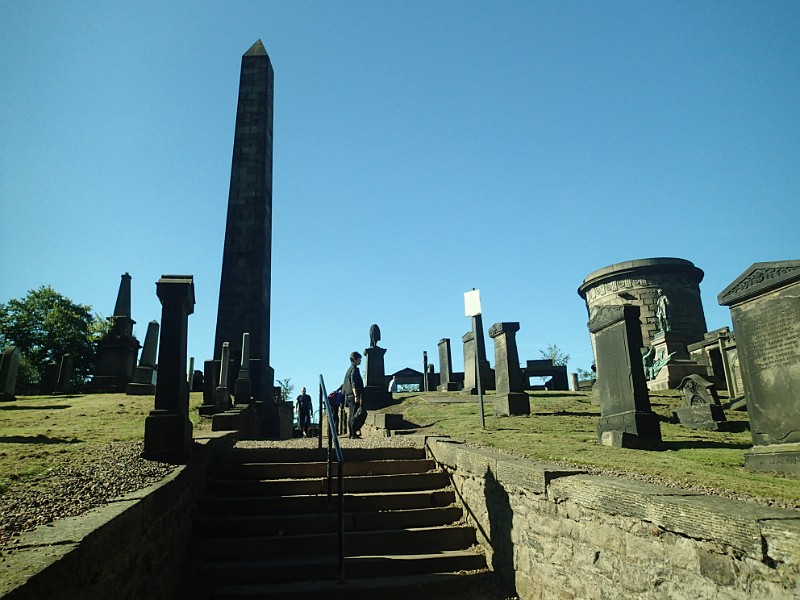 2014 Edinburgh 2014-07-09 028.JPG - Old Calton Cemetery one of the places I pass on my walk.